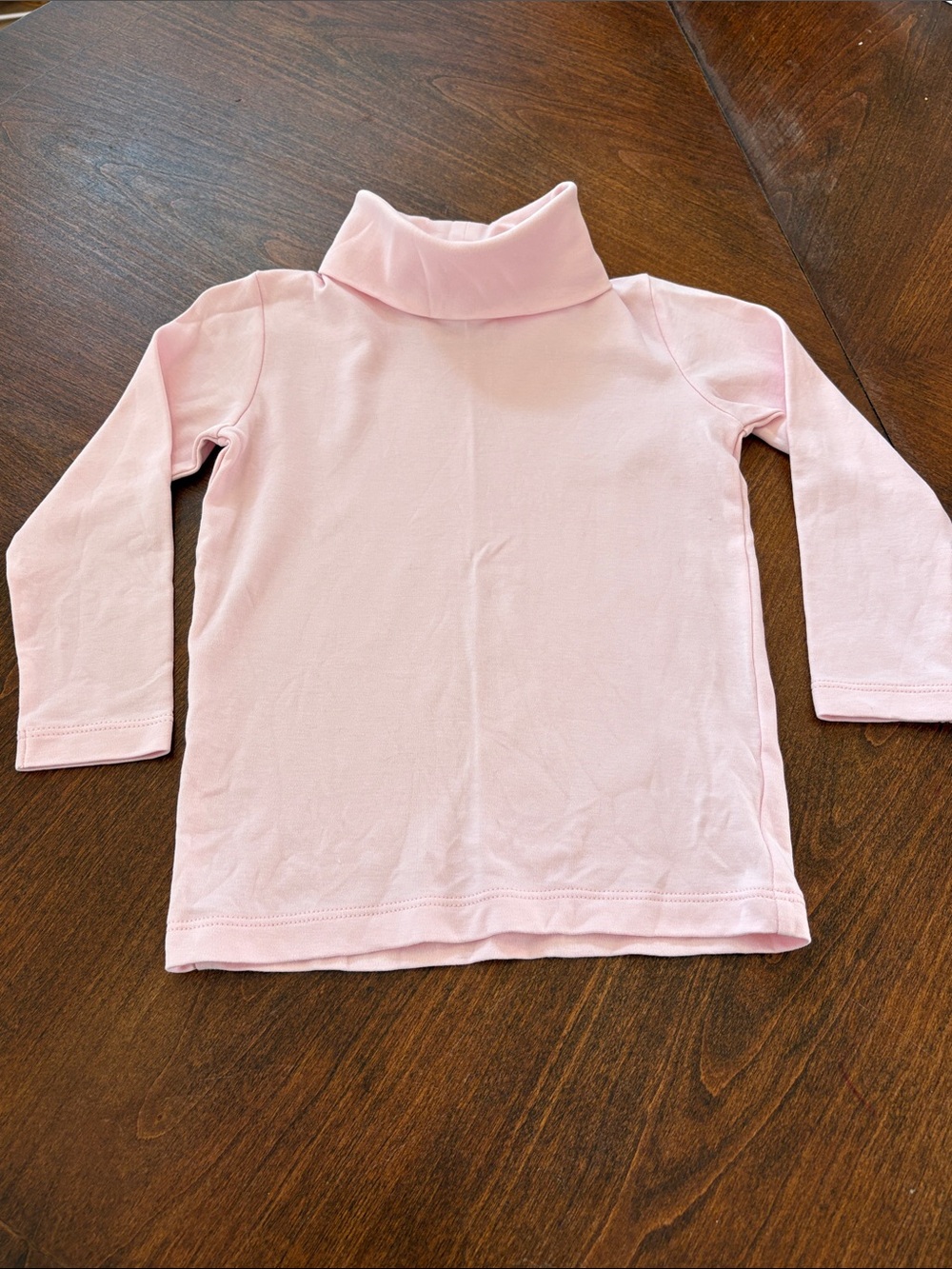 TBBC Tatum’s Classic Pink Turtleneck Long-Sleeve Top for Kids